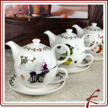 Hot Household Item Durable Ceramic Porcelain Coffee Tea Pot
